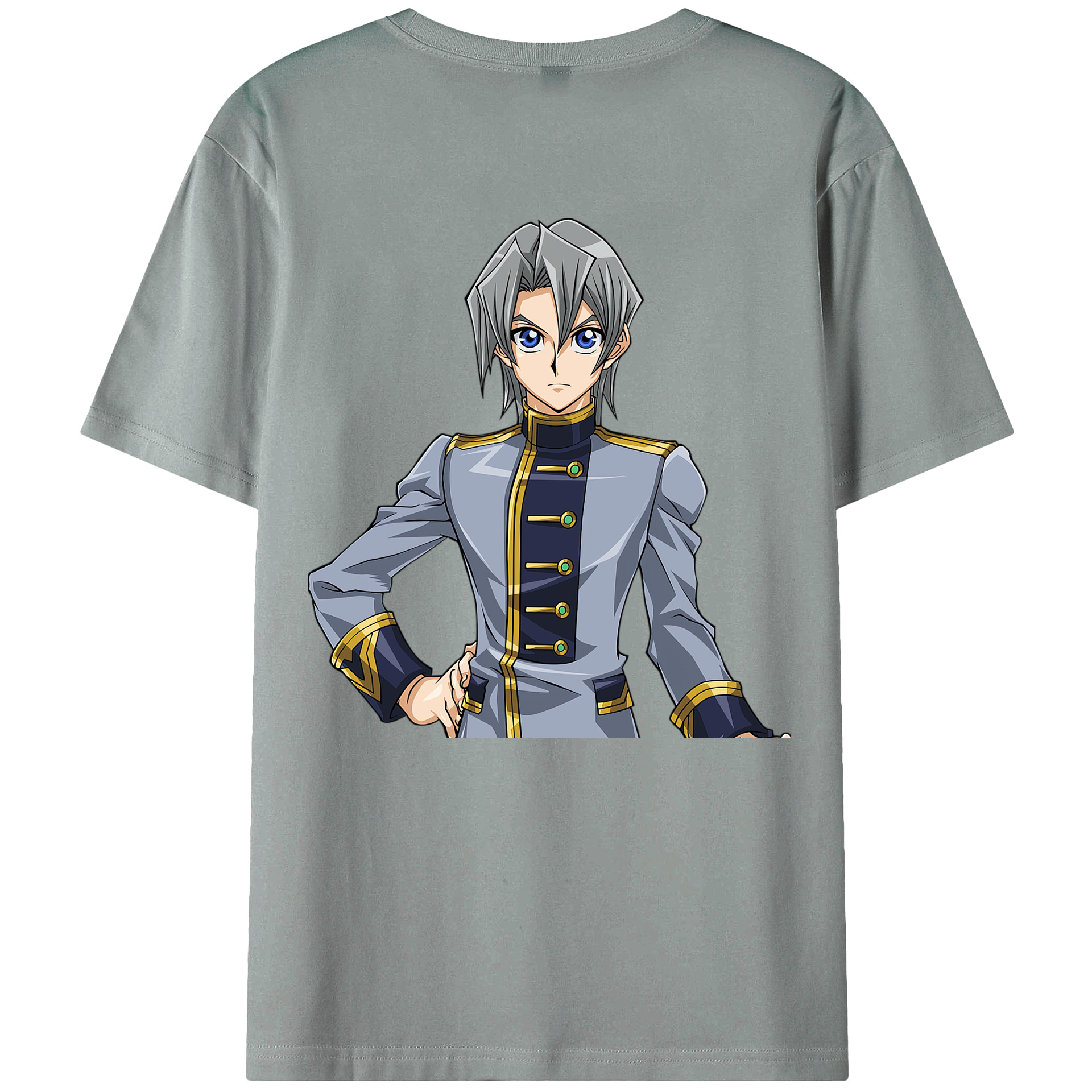 （画像用） 遊☆戯☆王 Yu-Gi-Oh! 綿100％ メンズ半袖Tシャツ（バックプリント） 通気性